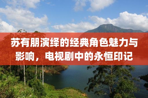 苏有朋演绎的经典角色魅力与影响，电视剧中的永恒印记