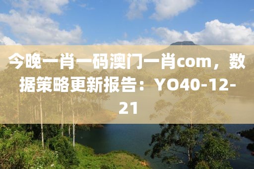 今晚一肖一码澳门一肖com，数据策略更新报告：YO40-12-21