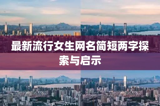 最新流行女生网名简短两字探索与启示