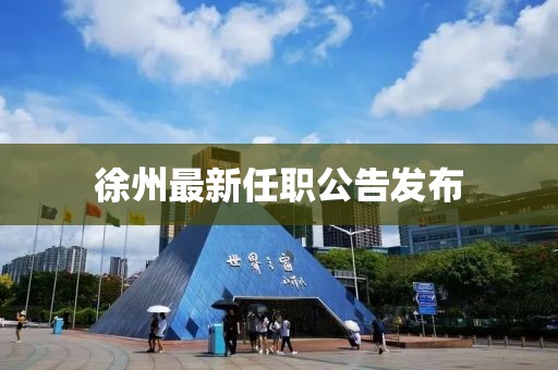 徐州最新任职公告发布
