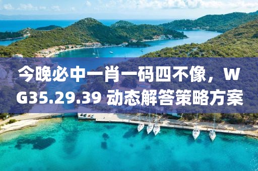 今晚必中一肖一码四不像，WG35.29.39 动态解答策略方案