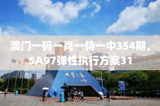 澳门一码一肖一恃一中354期，SA97弹性执行方案31