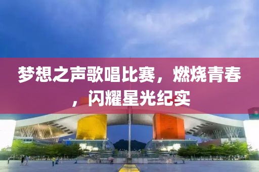 梦想之声歌唱比赛，燃烧青春，闪耀星光纪实