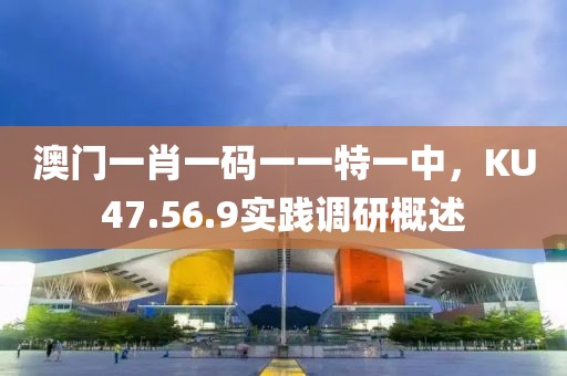 澳门一肖一码一一特一中，KU47.56.9实践调研概述