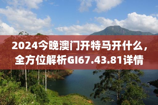2024今晚澳门开特马开什么，全方位解析GI67.43.81详情
