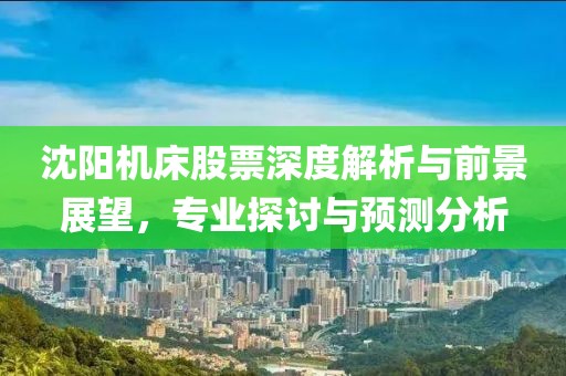 沈阳机床股票深度解析与前景展望，专业探讨与预测分析