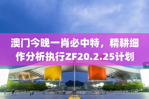 澳门今晚一肖必中特，精耕细作分析执行ZF20.2.25计划