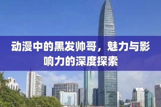 动漫中的黑发帅哥，魅力与影响力的深度探索