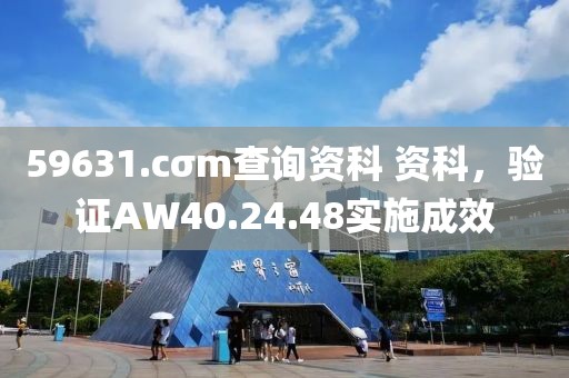 59631.cσm查询资科 资科，验证AW40.24.48实施成效