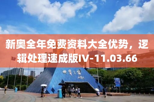 新奥全年免费资料大全优势，逻辑处理速成版IV-11.03.66