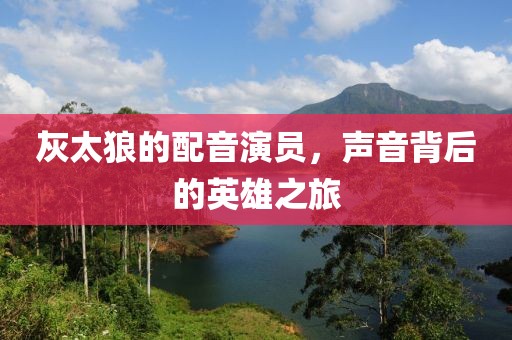 灰太狼的配音演员，声音背后的英雄之旅