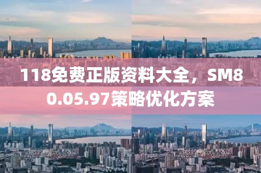 118免费正版资料大全，SM80.05.97策略优化方案
