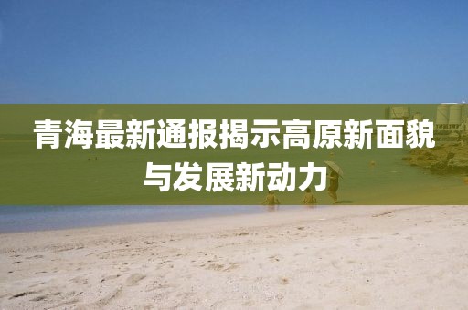 青海最新通报揭示高原新面貌与发展新动力