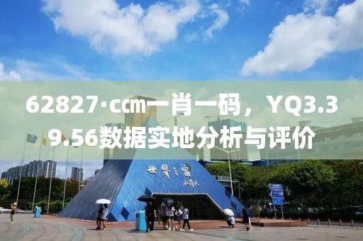 62827·c㎝一肖一码，YQ3.39.56数据实地分析与评价