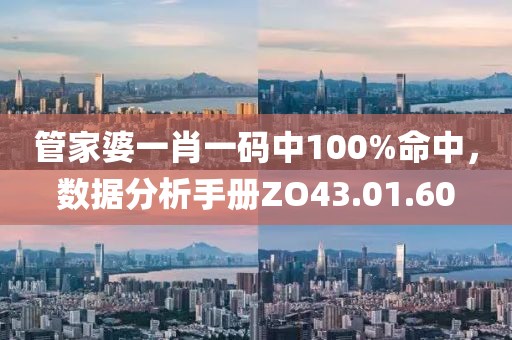 管家婆一肖一码中100%命中，数据分析手册ZO43.01.60