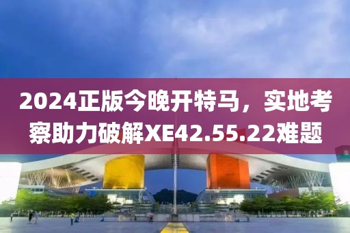 2024正版今晚开特马，实地考察助力破解XE42.55.22难题
