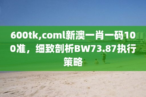 600tk,coml新澳一肖一码100准，细致剖析BW73.87执行策略