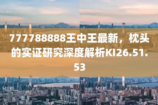 777788888王中王最新，枕头的实证研究深度解析KI26.51.53
