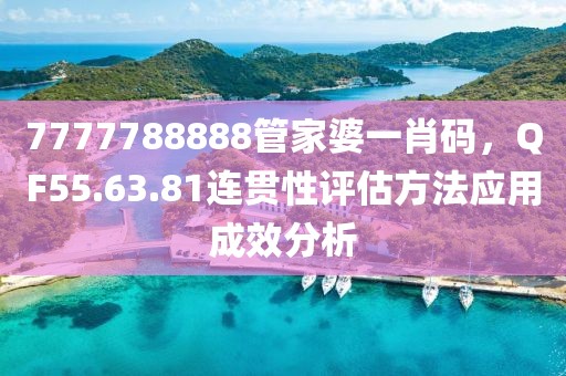 7777788888管家婆一肖码，QF55.63.81连贯性评估方法应用成效分析