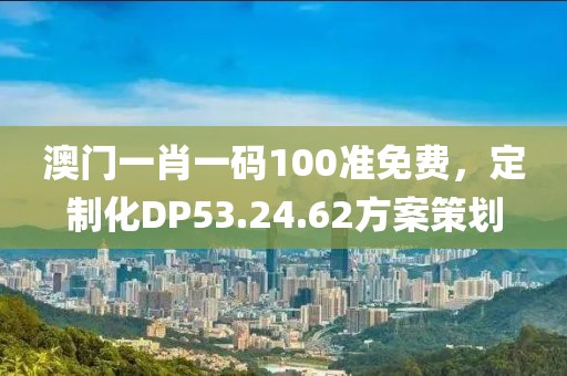 澳门一肖一码100准免费，定制化DP53.24.62方案策划