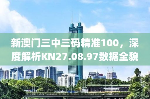 新澳门三中三码精准100，深度解析KN27.08.97数据全貌