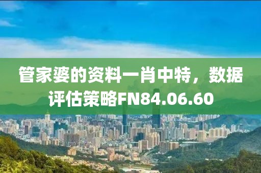 管家婆的资料一肖中特，数据评估策略FN84.06.60