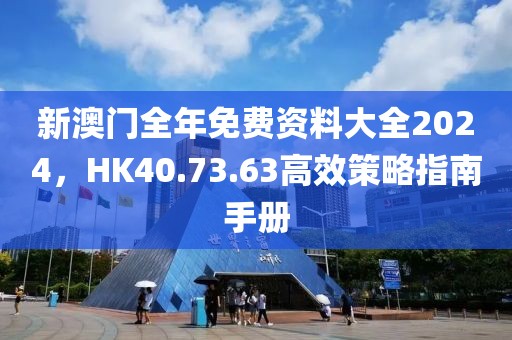 新澳门全年免费资料大全2024，HK40.73.63高效策略指南手册