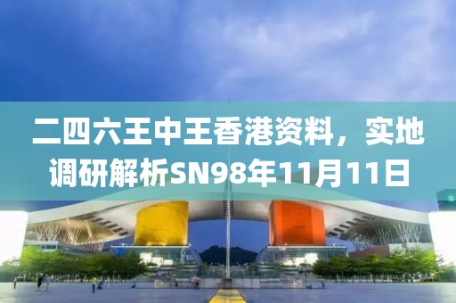 二四六王中王香港资料，实地调研解析SN98年11月11日