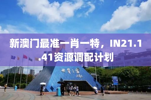 新澳门最准一肖一特，IN21.1.41资源调配计划