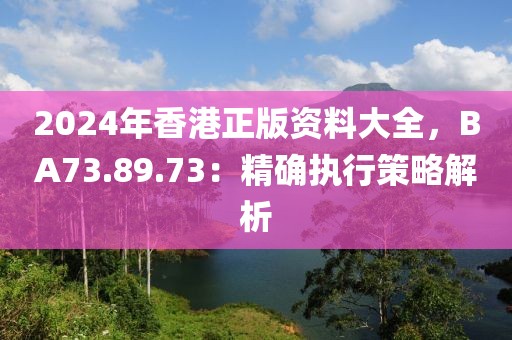 2024年香港正版资料大全，BA73.89.73：精确执行策略解析