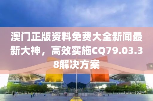 澳门正版资料免费大全新闻最新大神，高效实施CQ79.03.38解决方案