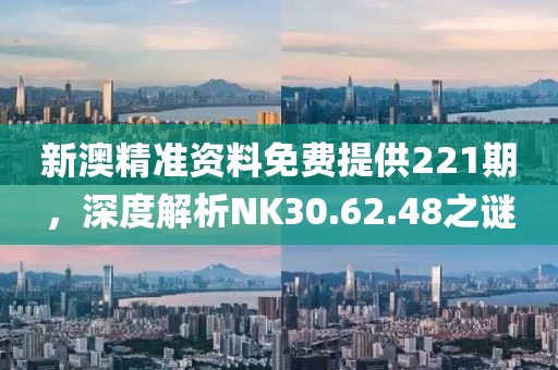 新澳精准资料免费提供221期，深度解析NK30.62.48之谜