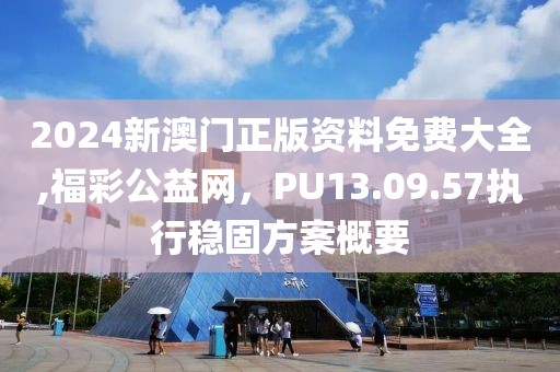 2024新澳门正版资料免费大全,福彩公益网，PU13.09.57执行稳固方案概要