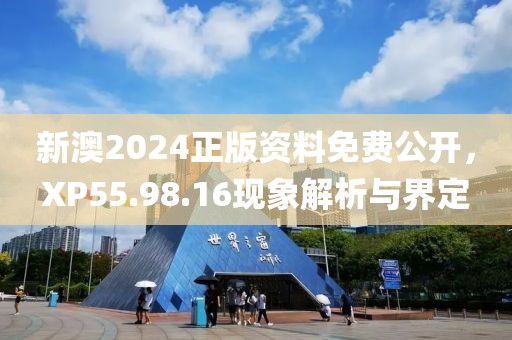 新澳2024正版资料免费公开，XP55.98.16现象解析与界定