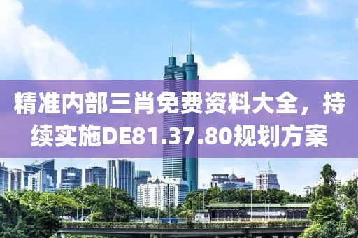 精准内部三肖免费资料大全，持续实施DE81.37.80规划方案