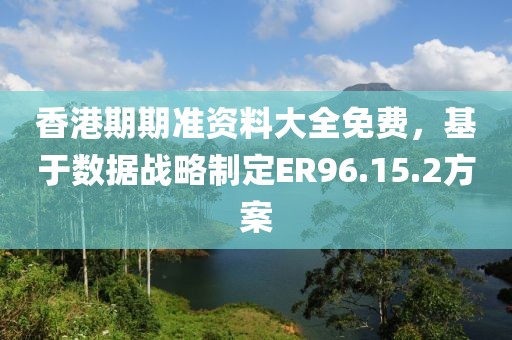 香港期期准资料大全免费，基于数据战略制定ER96.15.2方案