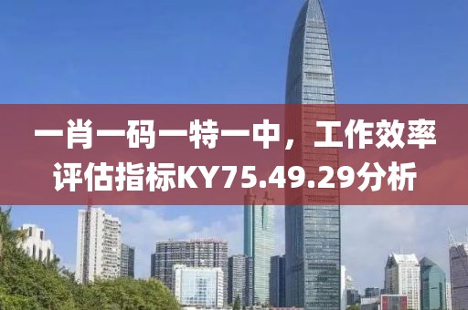 一肖一码一特一中，工作效率评估指标KY75.49.29分析