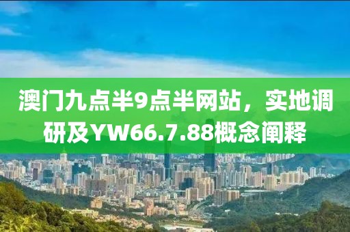 澳门九点半9点半网站，实地调研及YW66.7.88概念阐释