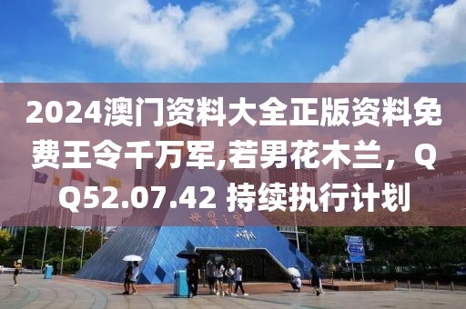 2024澳门资料大全正版资料免费王令千万军,若男花木兰，QQ52.07.42 持续执行计划