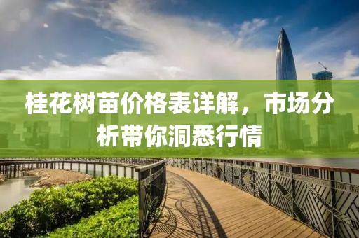 桂花树苗价格表详解，市场分析带你洞悉行情
