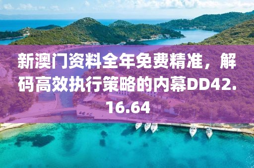 新澳门资料全年免费精准，解码高效执行策略的内幕DD42.16.64
