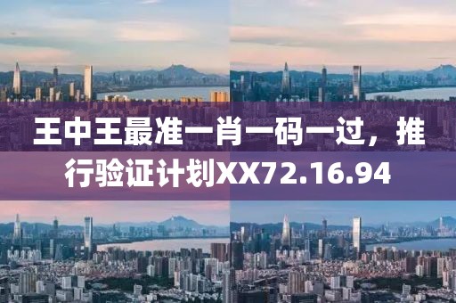 王中王最准一肖一码一过，推行验证计划XX72.16.94