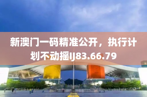 新澳门一码精准公开，执行计划不动摇IJ83.66.79