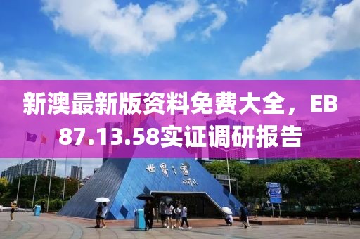 新澳最新版资料免费大全，EB87.13.58实证调研报告