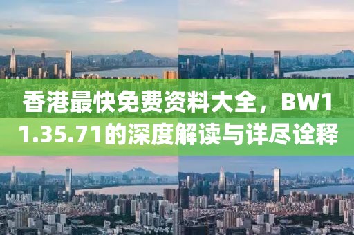 香港最快免费资料大全，BW11.35.71的深度解读与详尽诠释