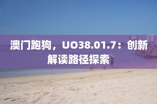 澳门跑狗，UO38.01.7：创新解读路径探索