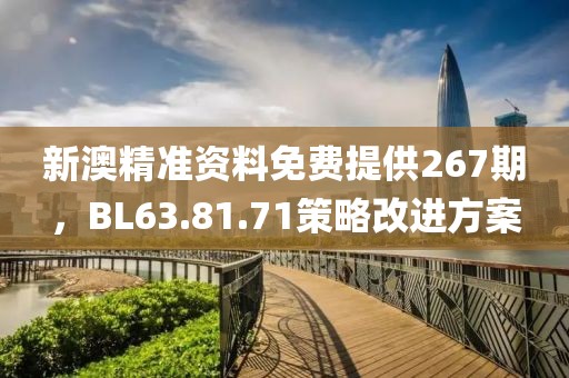 新澳精准资料免费提供267期，BL63.81.71策略改进方案