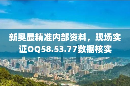新奥最精准内部资料，现场实证OQ58.53.77数据核实