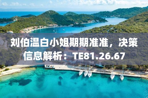 刘伯温白小姐期期准准，决策信息解析：TE81.26.67