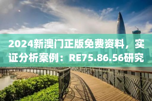 2024新澳门正版免费资料，实证分析案例：RE75.86.56研究
